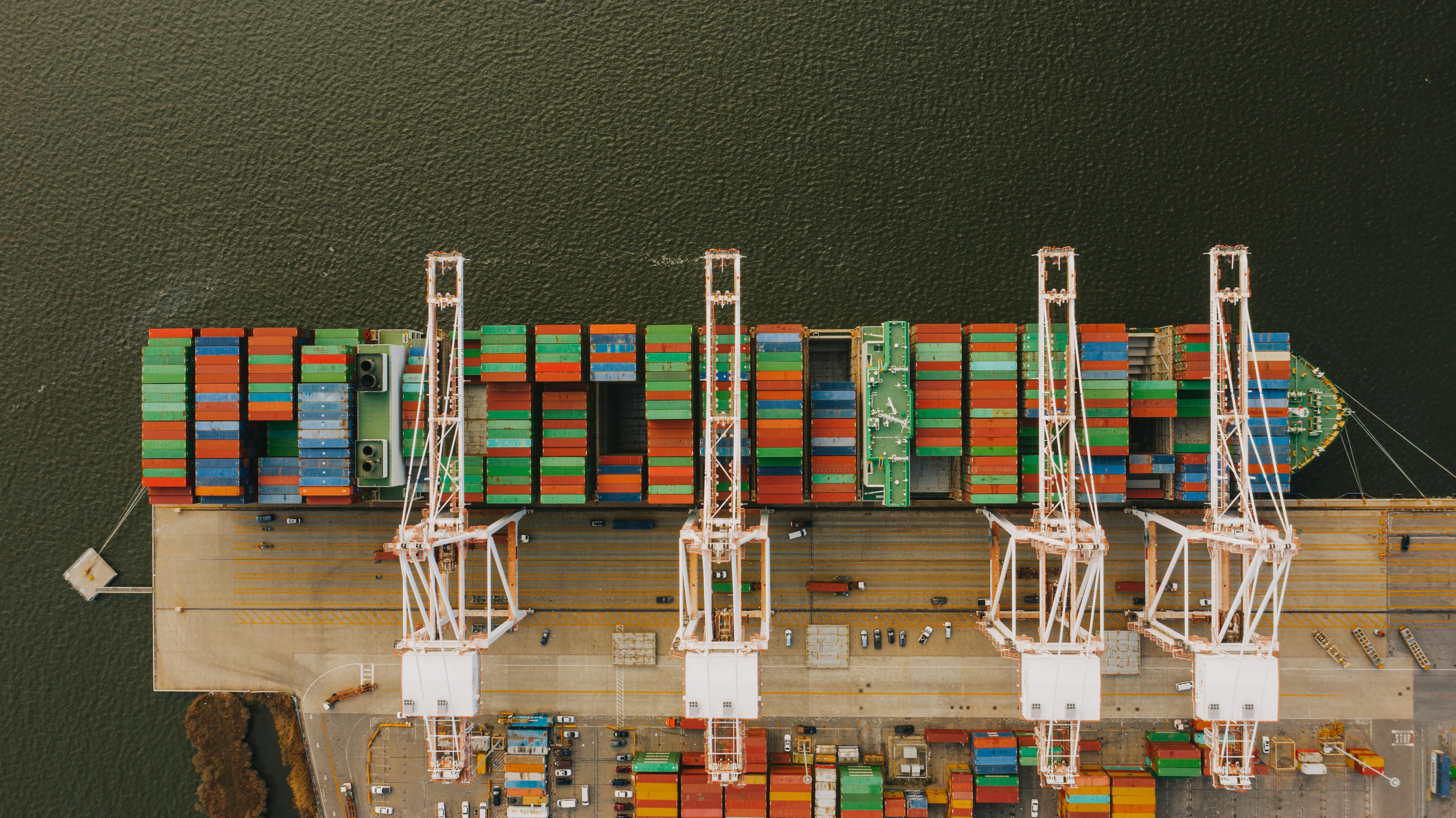 Airport cargo apron with freight handling — international logistics from Turkey